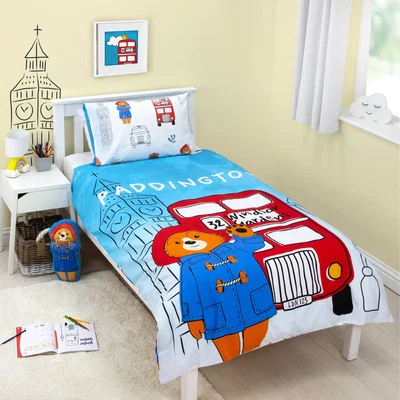 Dunelm Paddington Station Single Duvet Cover and Pillowcase Set Blue