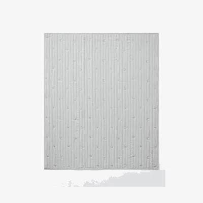 John Lewis John Lewis Kids' Moon and Stars Embroidered Quilt, Grey