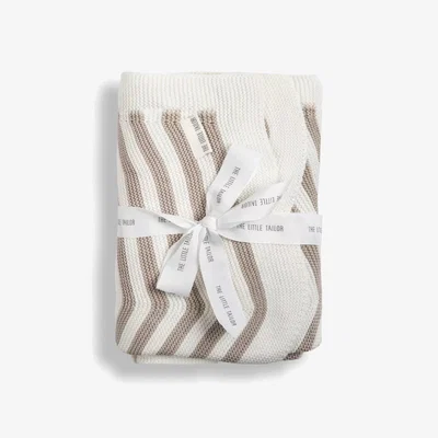 John Lewis The Little Tailor Chevron Knitted Baby Blanket