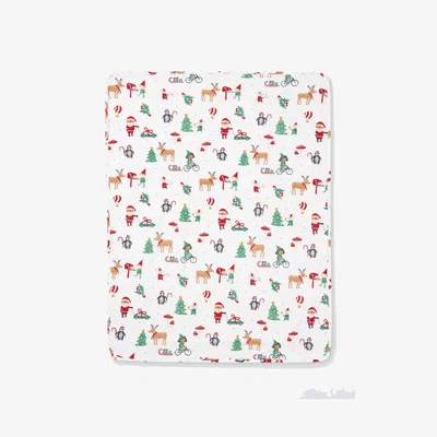 John Lewis John Lewis Kids' Christmas Elf Sherpa Fleece Blanket, Multi