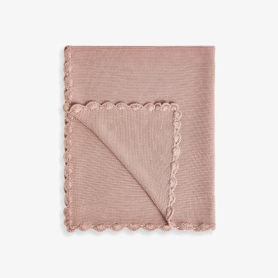 John Lewis John Lewis Knitted Cotton Blanket, 100 x 80cm