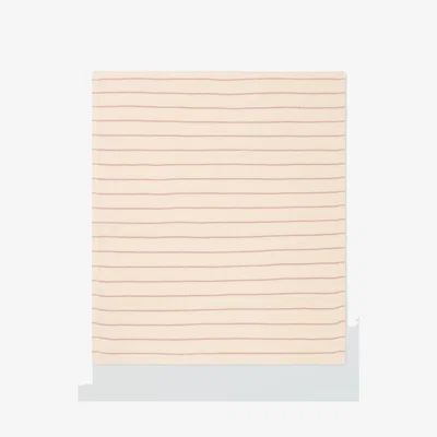 John Lewis John Lewis Baby Striped Knitted Blanket, Ivory