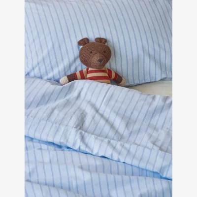 John Lewis Piglet in Bed Washed Cotton Percale Favourite Shirt Kids' Stripe Duvet Cover Set