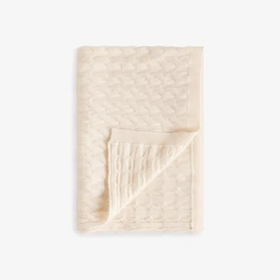 John Lewis John Lewis Cashmere Baby Blanket, Cream