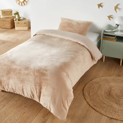 La Redoute Child's Fleece Bed Set with Rectangular Pillowcase