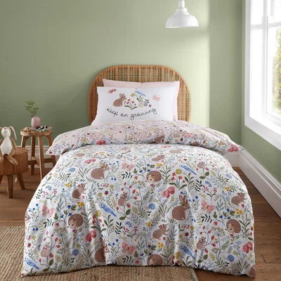 La Redoute Garden Animals Duvet Cover and Pillowcase Set