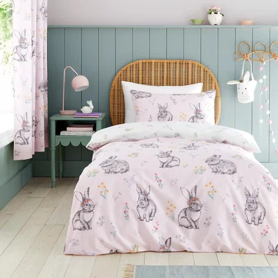 La Redoute Bunny Tails Ditsy Flowers Duvet Cover and Pillowcase Set