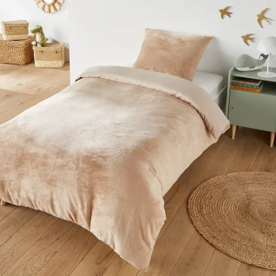 La Redoute Child's Fleece Bed Set with Square Pillow