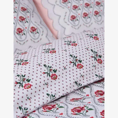 Marks & Spencer Cath Kidston Pure Cotton Cherished Bedding Set - DBL - White, White