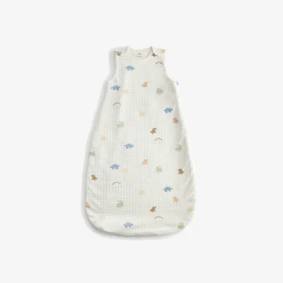 Marks & Spencer M&S Pure Cotton Dinosaur 1.5 Tog Sleeping Bag (0-3 Yrs) Ivory