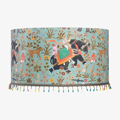 Amara Hindustan Aquamarine Drum Lamp Shade