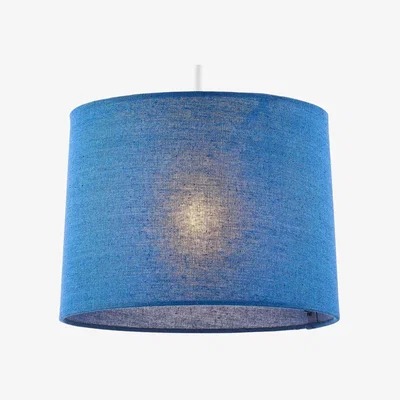 BHS.com Mira 25cm Linen Easyfit Shade, Navy