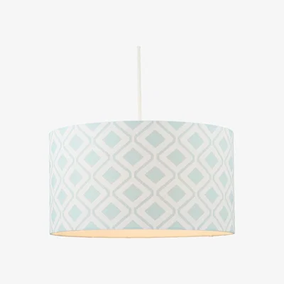 BHS.com 40cm Diamond Easyfit Shade, Minty Blue