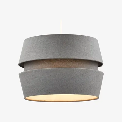 BHS.com Three Layer Linen Easyfit Shade, Grey