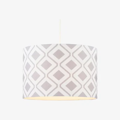 BHS.com 30cm Diamond Easyfit Shade, Grey