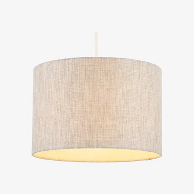 BHS.com 30cm Metallic Linen Easyfit Shade, Natural