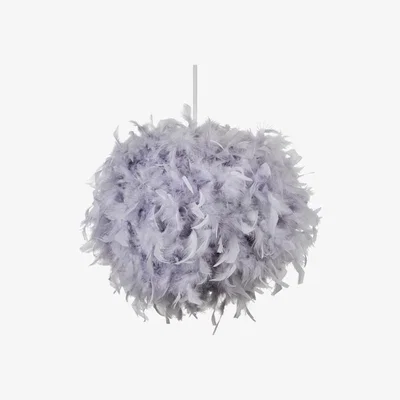 BHS.com Glow Feather Easy Fit Shade, Grey