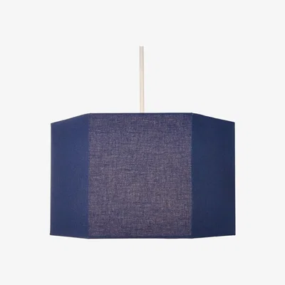 BHS.com Glow Hexagon Ceiling Light Shade, Navy