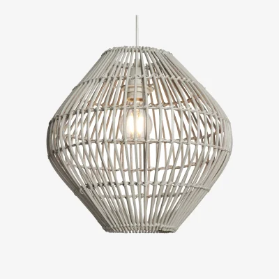 BHS.com Bamboo Bobbin Easyfit Shade, Grey