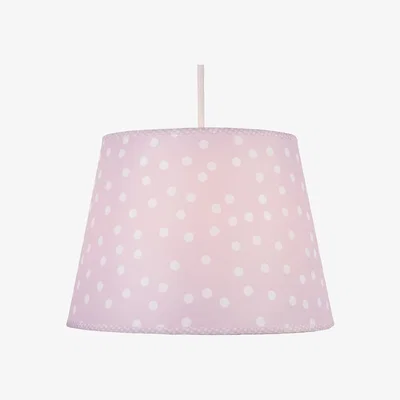 BHS.com Glow White Polka Dot Easy Fit Light Shade, Pink