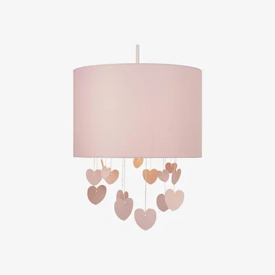 BHS.com Glow Hearts Mobile Easy Fit Shade, Pink