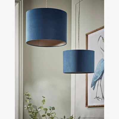 Cox and Cox Velvet Shade Navy - Large