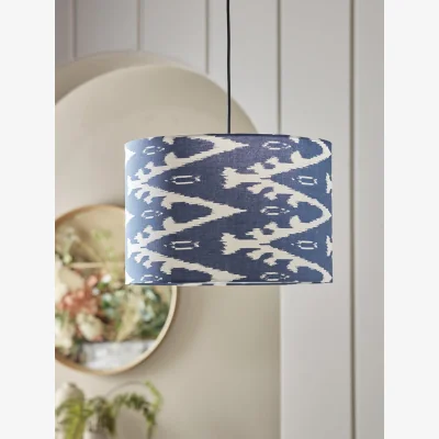Cox and Cox Blue Ikat Shade - Large