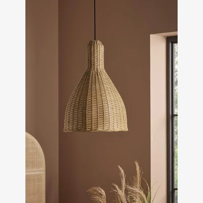Cox and Cox Rattan Dome Pendant