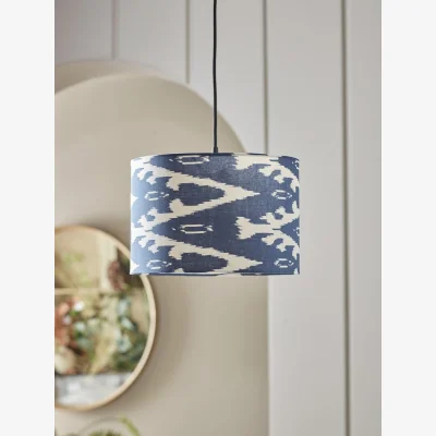 Cox and Cox Blue Ikat Shade - Small
