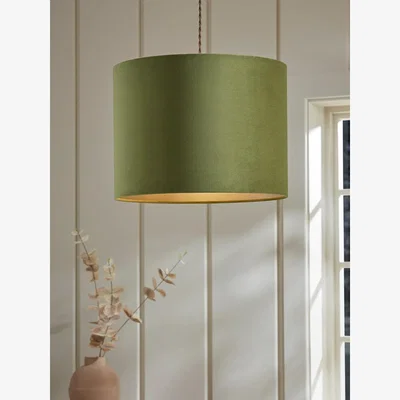Cox and Cox Velvet Shade Olive - Small