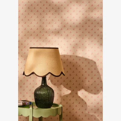 Casa by JJ Chocolate Brown Jute Scallop Lampshade