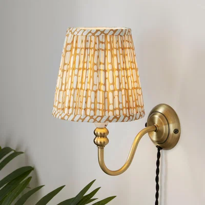 Dunelm Dash Old Gold Lamp Shade Yellow