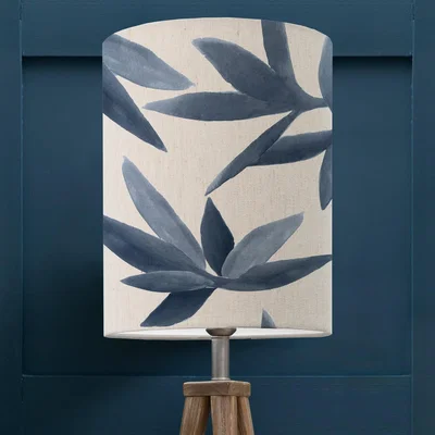 Dunelm Silverwood Cylinder Lamp Shade Silverwood Ocean Blue