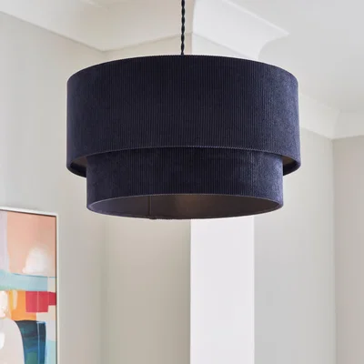 Dunelm Peyton Cord Two Tier Lamp Shade