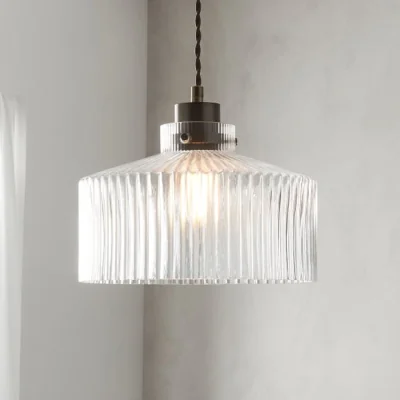 Dunelm Tobias Ribbed Easy Fit Pendant Shade