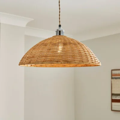 Dunelm Rhaya Rattan Easy Fit Pendant Shade