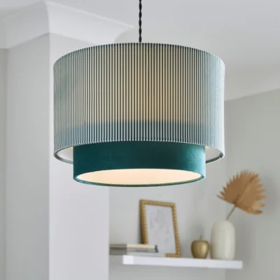 Dunelm Ticking Stripe Two Tier Lamp Shade