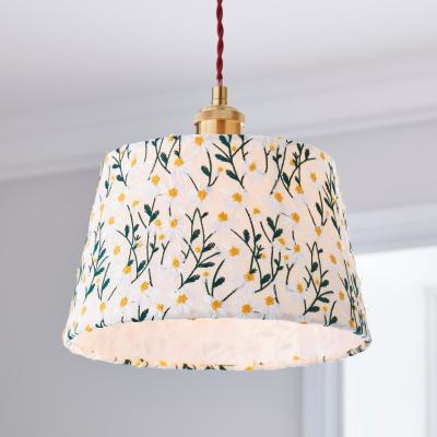 Dunelm Daisy Embroidered Tapered Lamp Shade MultiColoured
