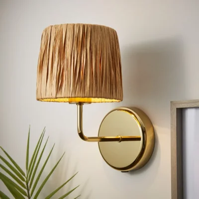 Dunelm Raffia Textured Easy Fit Pendant Shade