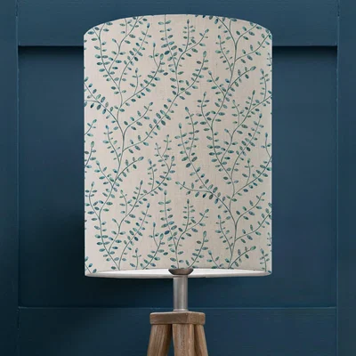 Dunelm Eden Cylinder Lamp Shade Eden Ocean Blue