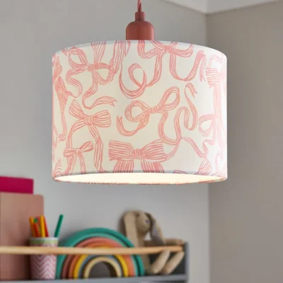 Dunelm Bows Easy Fit Lamp Shade