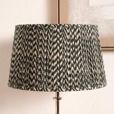 Dunelm Vienna Chevron Mushroom Pleat Lamp Shade Black