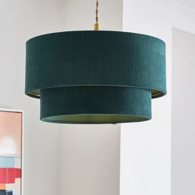 Dunelm Peyton Cord Two Tier Lamp Shade