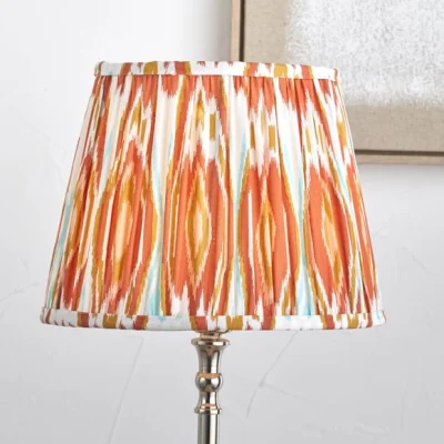 Dunelm Pacific Lifestyle Izara Ikat Pleated Tapered Lamp Shade