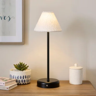 Dunelm Boucle Easy Fit Tapered Lamp Shade