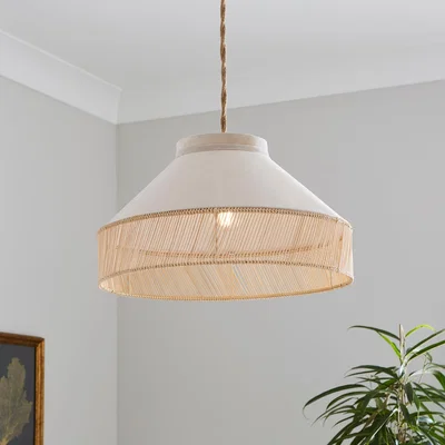 Dunelm Tristane Boho Easy Fit Pendant Shade Grey