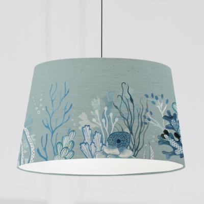 Dunelm Coralie Tapered Lamp Shade Coralie Seafoam Blue