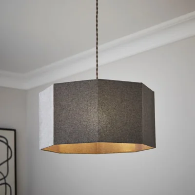 Dunelm Luna Octagonal Easy Fit Lamp Shade