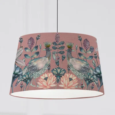 Dunelm Ahura Tapered Lamp Shade Ahura Mauve Purple
