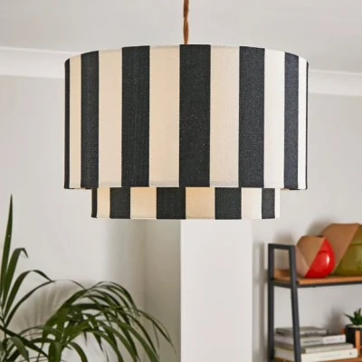 Dunelm Beatrice Stripe Two Tier Lamp Shade